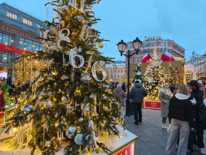 Выставка дизайнерских ёлок на Кузнецком мосту